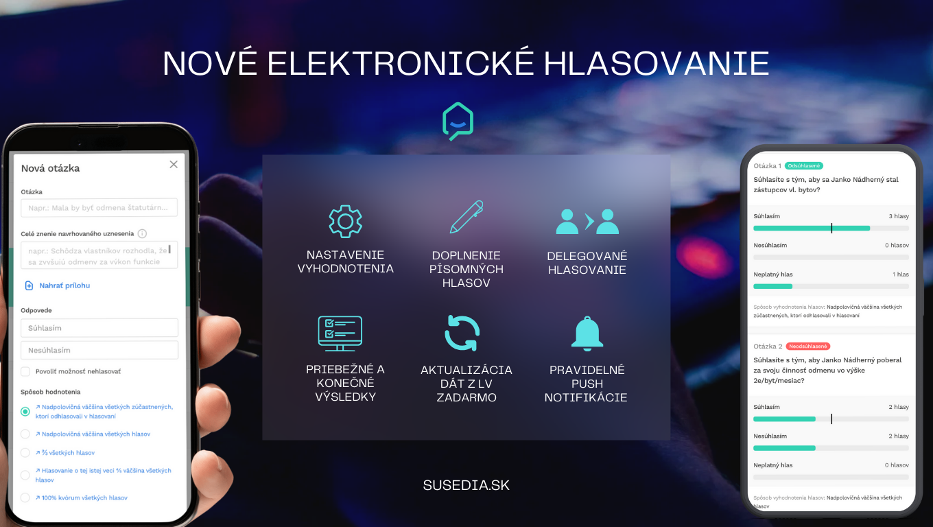 🏡 Novinky v elektronickom hlasovaní podľa novej legislatívy!